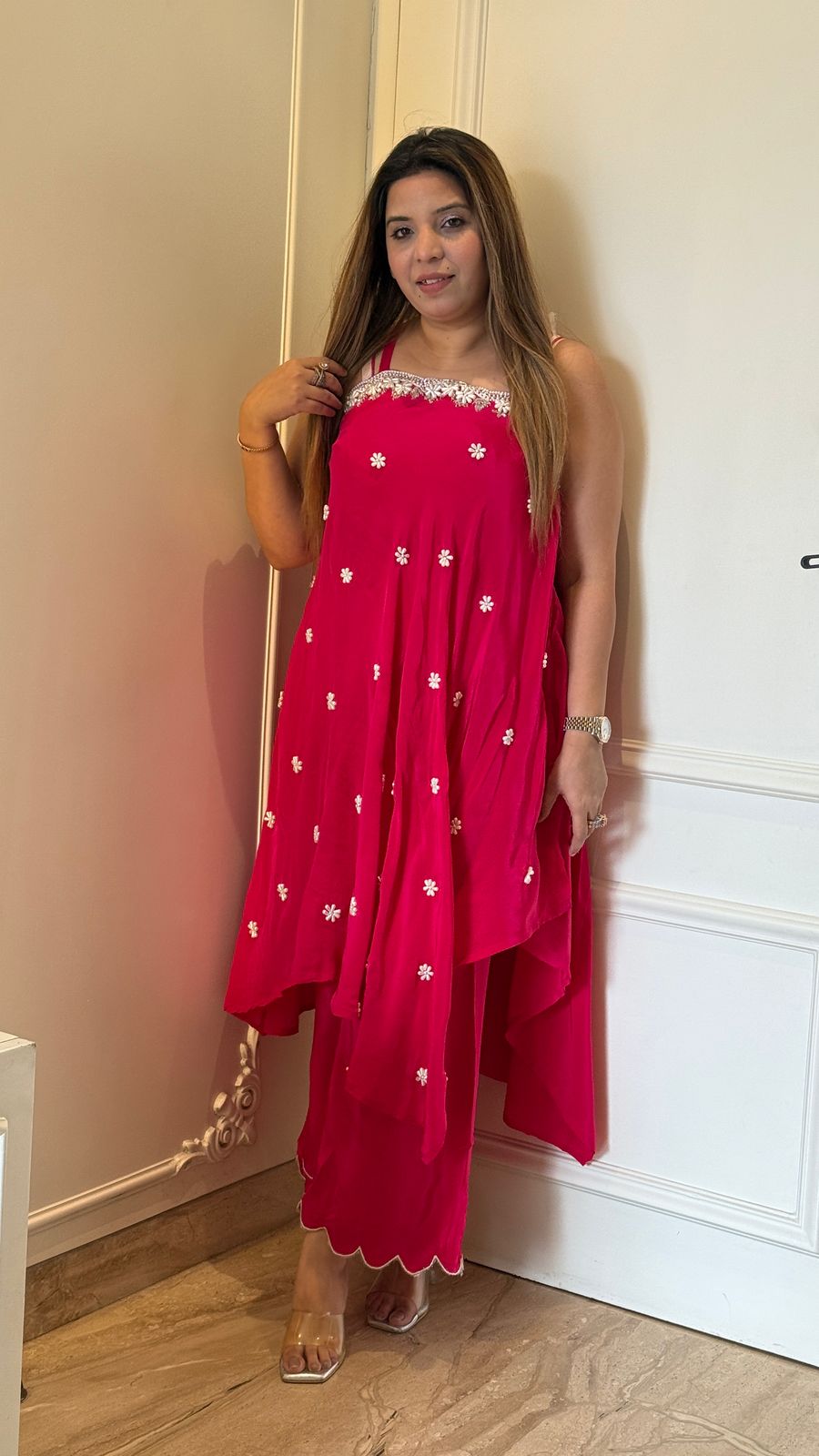 Aara Asymmetry Charm- Pink, Black